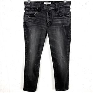 Moussy Vintage Skinny Jeans Zip Fly Button Closure 5 Pocket Styling Black Wash